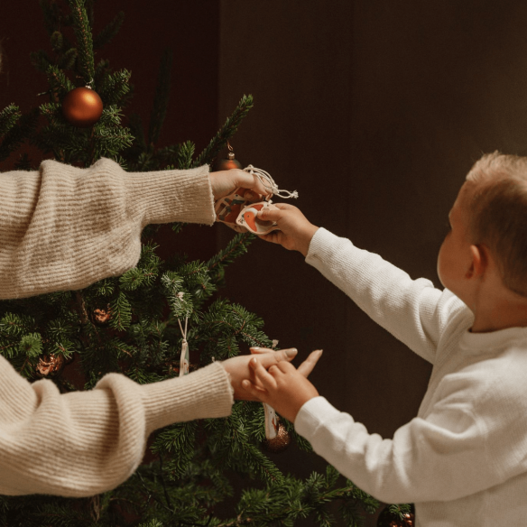 decoración árbol de navidad madera para niñas