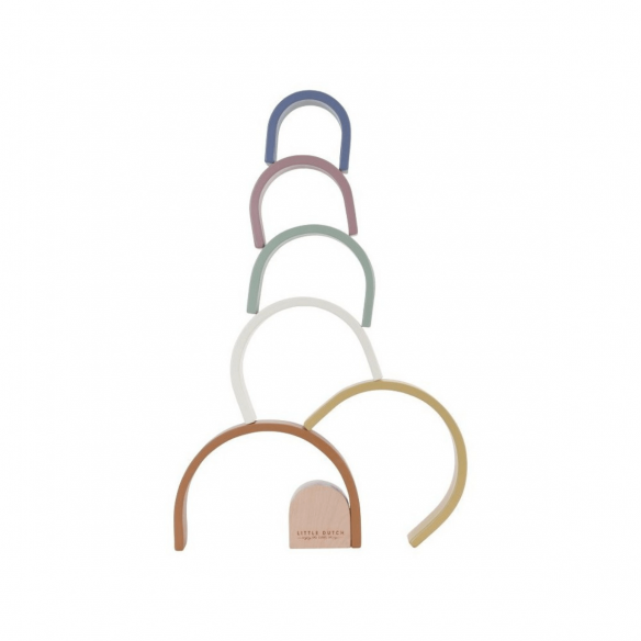 juguete Arco Iris de madera de colores