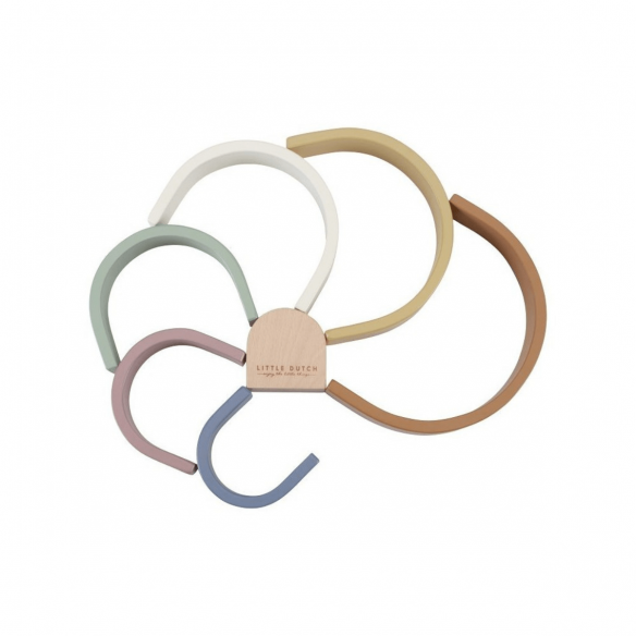 juguete Arco Iris de madera para hacer formas
