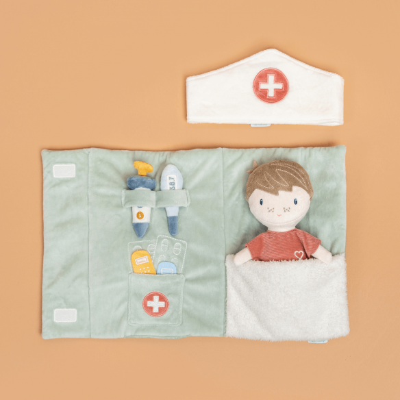 juguete para jugar a médicos para llevar con muñeco