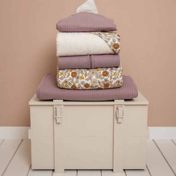 Cambiador portátil malva bebé tela Personalizable little dutch