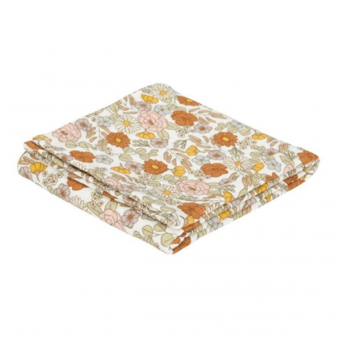 Muselina Vintage Flores para bebé