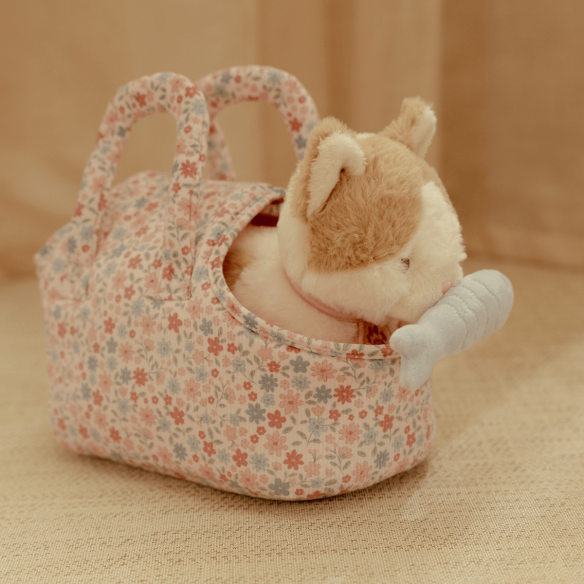 Gatito de Peluche con cesta para llevar Little Dutch