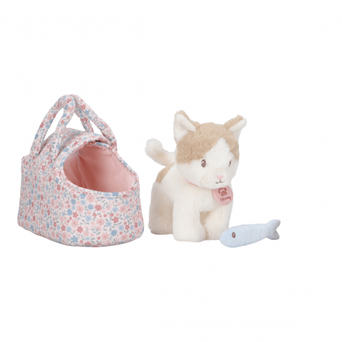 Gatito de Peluche con cesta para llevar