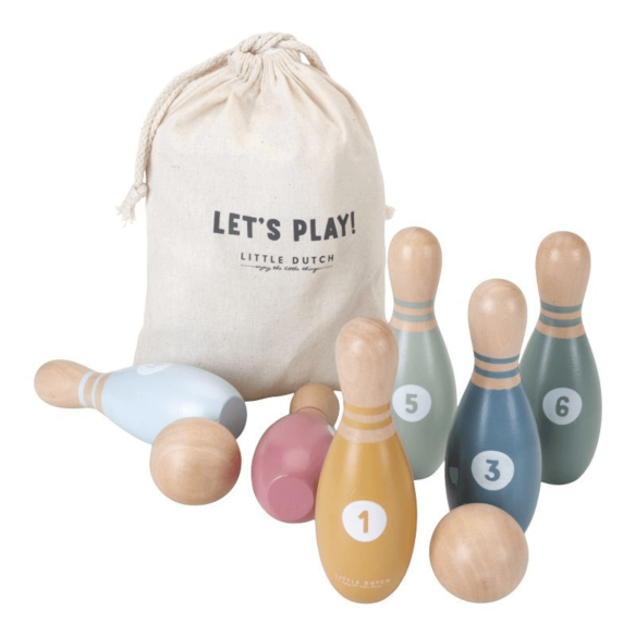 juego de bolos infantil madera