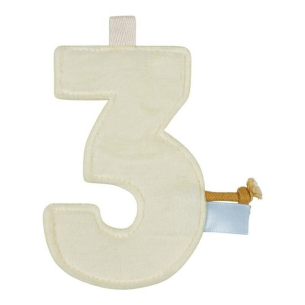 Número 3 guirnalda