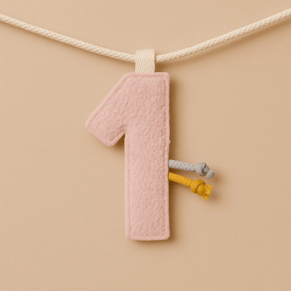 numero 1 guirnalda decoración cumpleaños