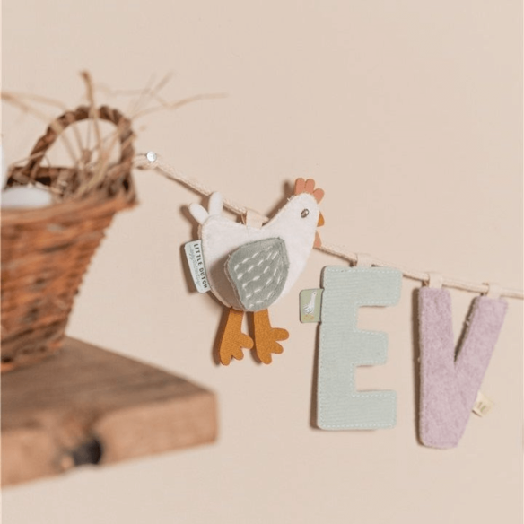 Letra E guirnalda decoración habitación infantil