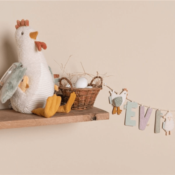 Letra I guirnalda decoración habitación infantil