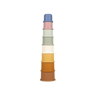 Juego de vasos vintage apilables