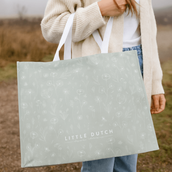 Bolsa Flores Silvestres Verde Little Dutch