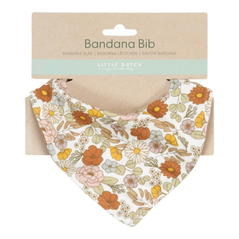 bandana bebé flores