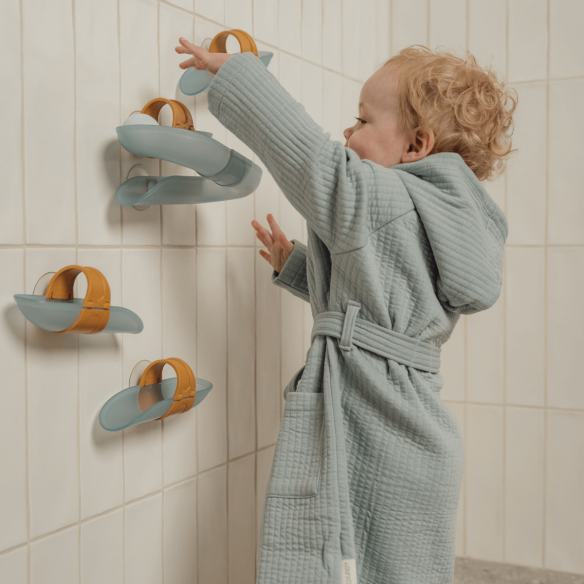 juego de baño infantil circuito creativo azul niños