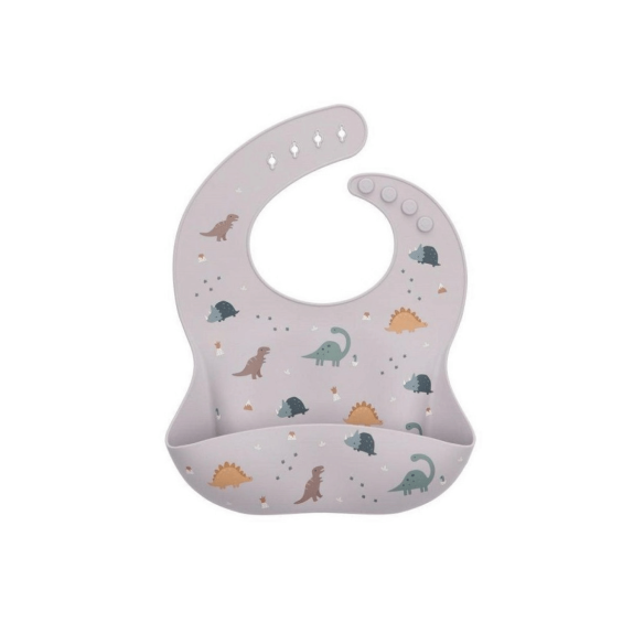 Babero dinosaurios de silicona