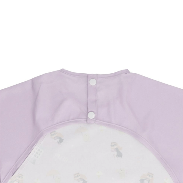 Babero con Mangas violeta