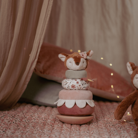 regalo navidad bebé Apilable con anillos blanditos de peluche