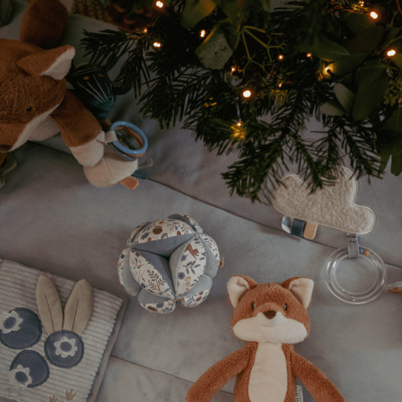 regalo navidad pelota blandita bebé azul