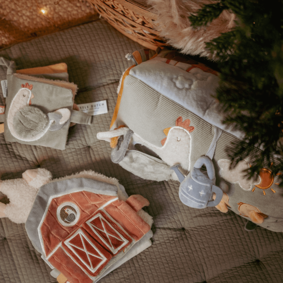 Libro granero para bebé blandito regalo navidad