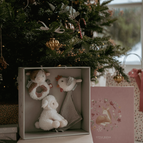 navidad regalo bebé caja juguetes granja