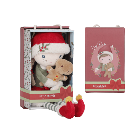 Muñeca navideña Rosa blandita Little Dutch regalo Navidad