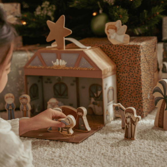 Belén de madera infantil decoración Navideña Belén de madera infantil decoración Navideña