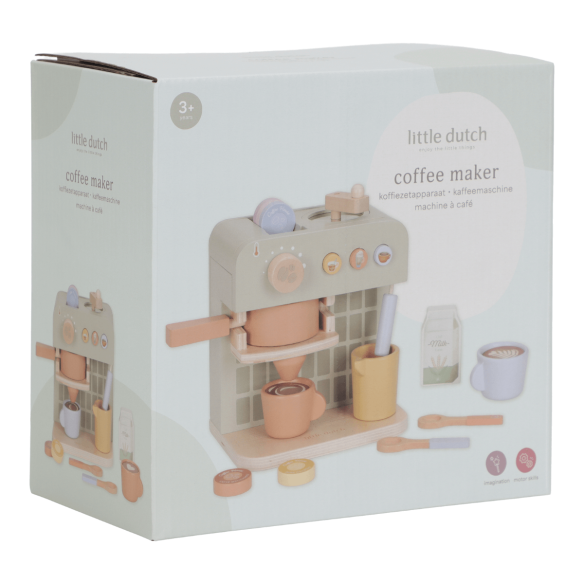 Juguete cafetera de madera desde 3 años