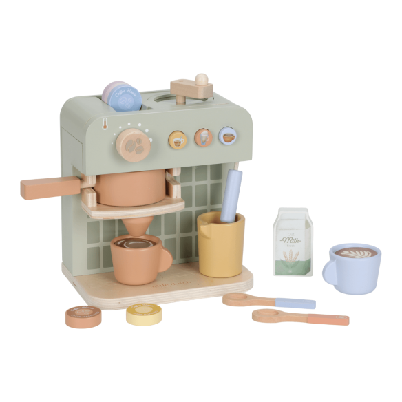 Juguete cafetera de madera
