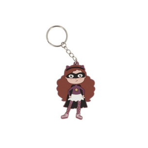 Llavero de Silicona Superheroína