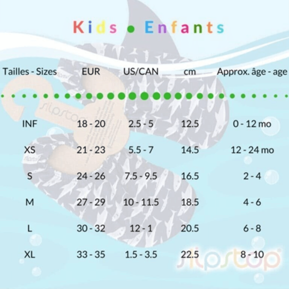 Zapatillas slipstop tallas