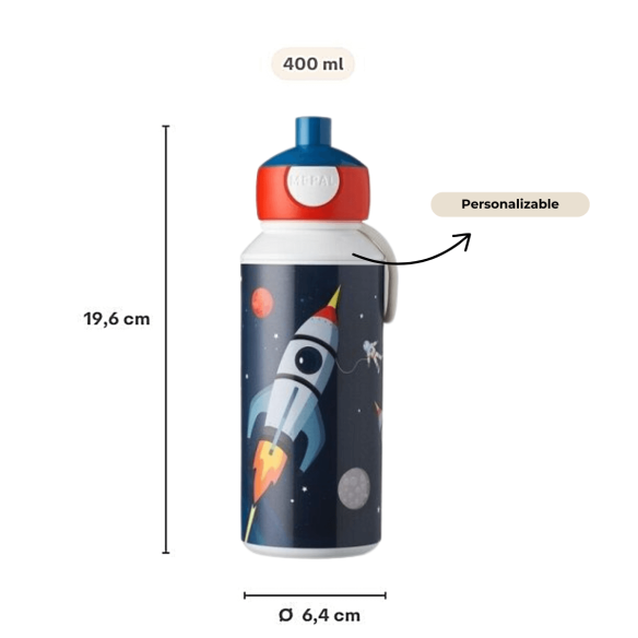 Botella Campus Pop-Up Espacio Personalizable