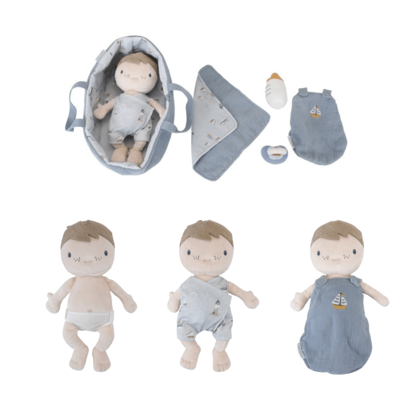 Juguete de peluche bebé con accesorios