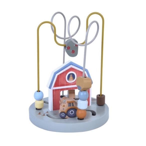 juguete espiral de cuentas con actividades para bebé