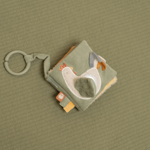 juguete libro de actividades para bebé de la granja con anilla