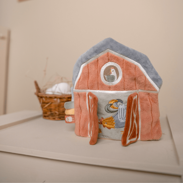 juguete libro blandito de actividades para bebé de la granja