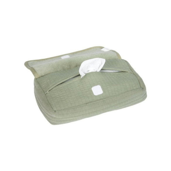 Funda para guardar toallitas de bebé verde personalizable
