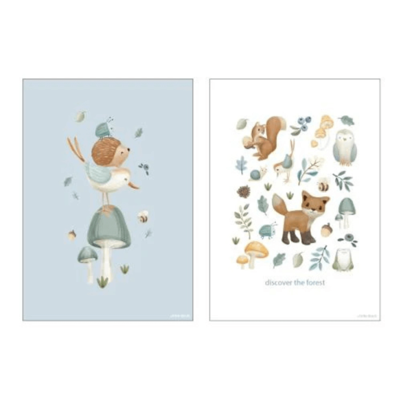 Póster doble cara infantil Forest Wonders de Little Dutch en oukidsshop