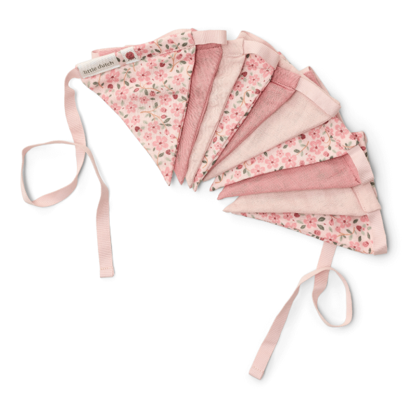 Guirnalda rosa decoración bebé