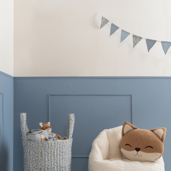 Guirnalda azul decoración bebé