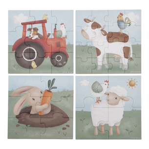 Puzle 4 en 1 Pequeña Granja de Little Dutch en oukidsshop 2