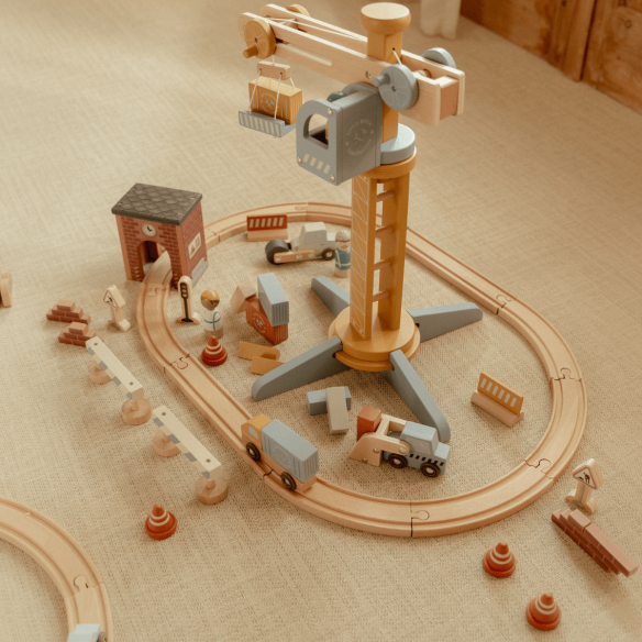 Set de Construcción con Grúa de juguete