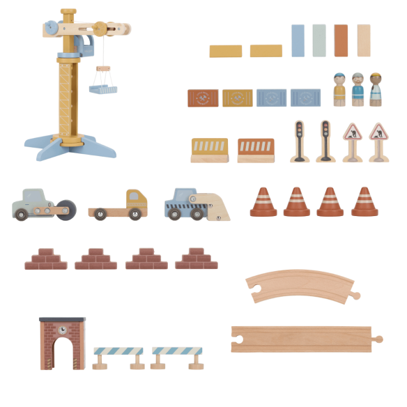 Set de Construcción con Grúa de juguete niñas