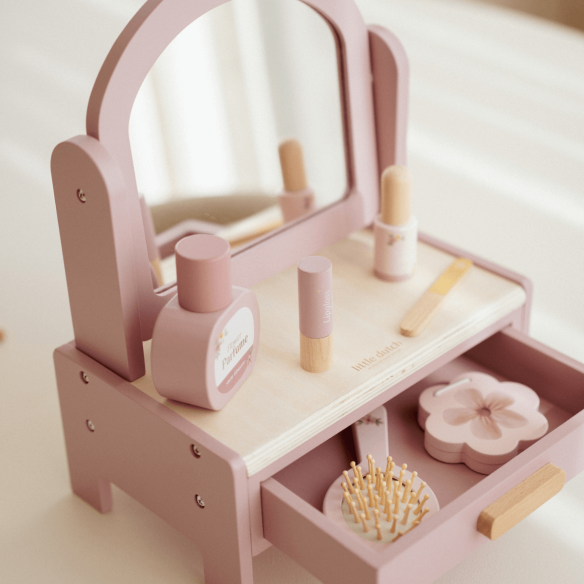 Tocador Maquillaje Rosa