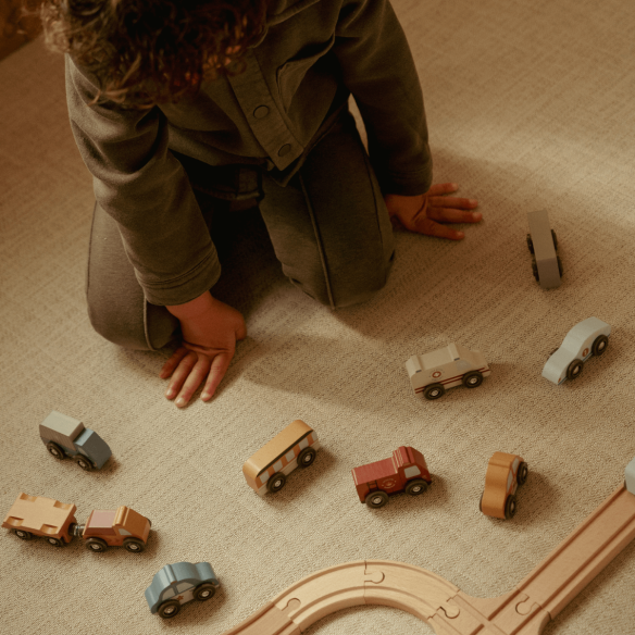 Juguete set de vehículos en madera niños