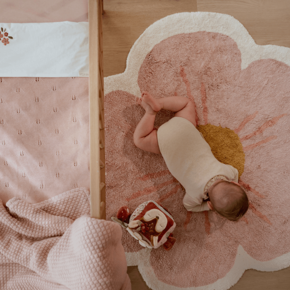 juguete bebé cubo blandito rosa oukidsshop