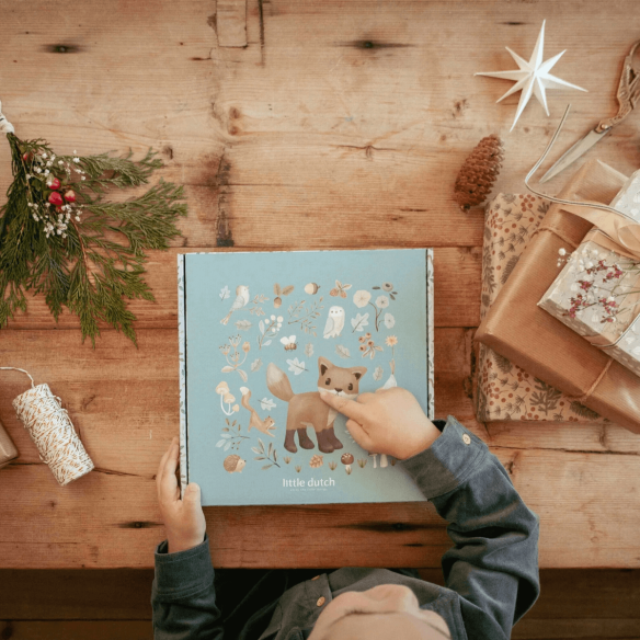regalo navidad niños set de manualidades azul