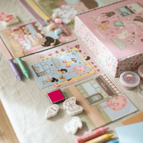 Caja Manualidades Rosa infantil