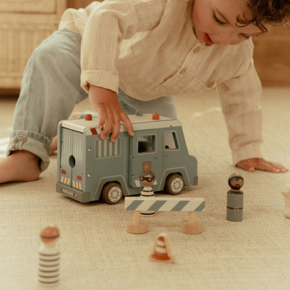 Juguete camión de policía de Little Dutch en oukidsshop