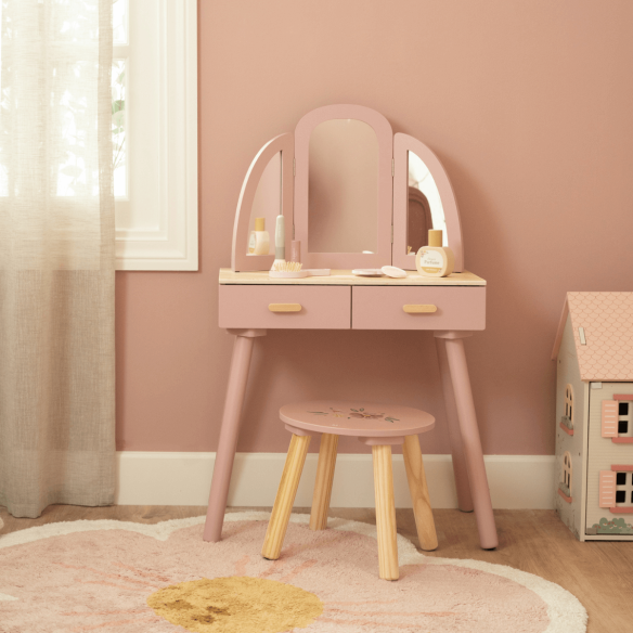 tocador de juguete en madera