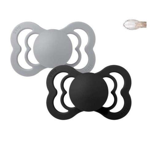 Chupetes Bibs Supreme Cloud / Black silicona
