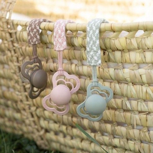 2 Chupetes Bibs Supreme Ivory / Sage Látex 2 Chupetes Bibs Supreme Ivory / Sage Látex